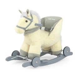 Milly Mally Koń na biegunach pluszowy Polly Beige