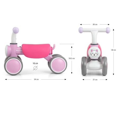 Milly Mally Pojazd York Pink