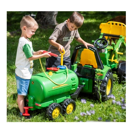 Rolly Toys 122752 Cysterna Rolly Tanker John Deere z pompą i sikawka 2-osie