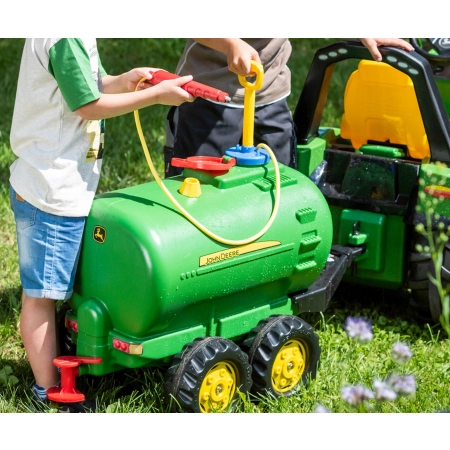 Rolly Toys 122752 Cysterna Rolly Tanker John Deere z pompą i sikawka 2-osie