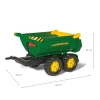 Rolly Toys 122165 Przyczepa Rolly Halfpipe półwywrotka John Deere 2-osie