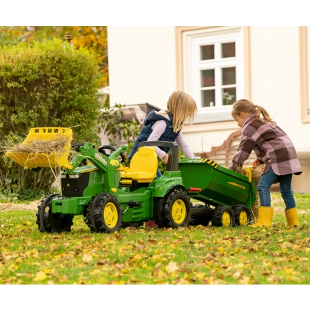 Rolly Toys 122165 Przyczepa Rolly Halfpipe półwywrotka John Deere 2-osie