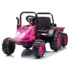 Milly Mally Pojazd na akumulator Traktor z przyczepą Farmer Pink