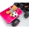 Milly Mally Pojazd na akumulator Traktor z przyczepą Farmer Pink
