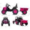 Milly Mally Pojazd na akumulator Traktor z przyczepą Farmer Pink