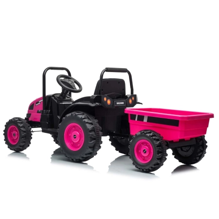 Milly Mally Pojazd na akumulator Traktor z przyczepą Farmer Pink