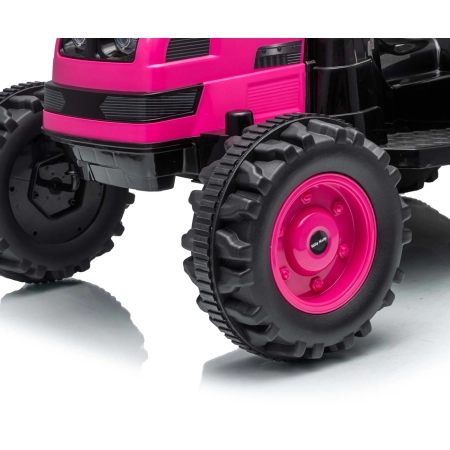 Milly Mally Pojazd na akumulator Traktor z przyczepą Farmer Pink