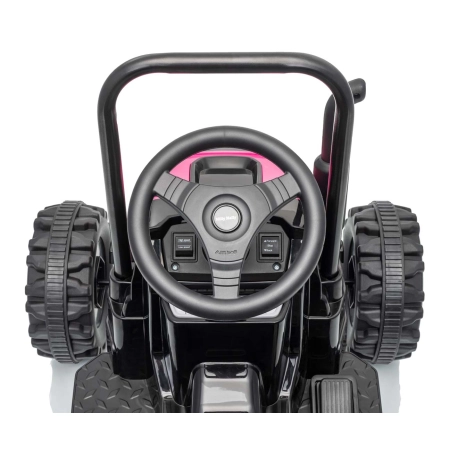 Milly Mally Pojazd na akumulator Traktor z przyczepą Farmer Pink