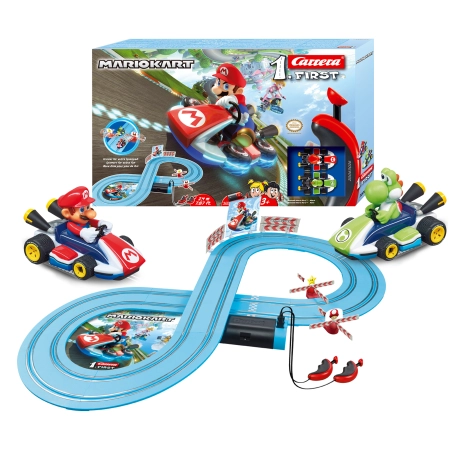 Carrera First 20063026 Nintendo Mario Kart - Mario and Yoshi 2,4m tor samochodowy