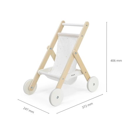 Viga 44236 PolarB Drewniana spacerówka dla lalek