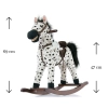 Milly Mally Koń na biegunach pluszowy Mustang Black Dot