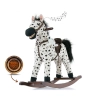 Milly Mally Koń na biegunach pluszowy Mustang Black Dot