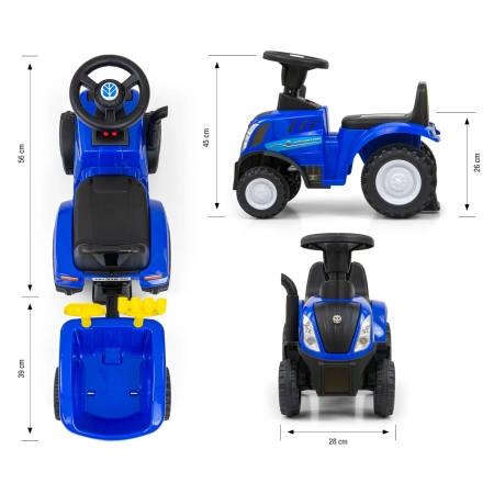 Milly Mally Pojazd NEW HOLLAND T7 TRAKTOR Blue