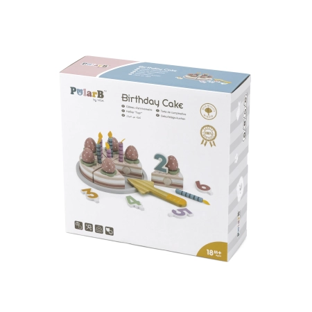 Viga 44060 PolarB Drewniany Truskawkowy tort urodzinowy do krojenia