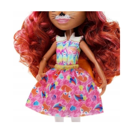 Mattel Enchantimals HNT60 Zestaw Lalka Fennec Fox i Rodzina Lisków