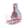Milly Mally Łóżeczko-Kołyska dla lalek Lily z baldachimem Prestige Pink