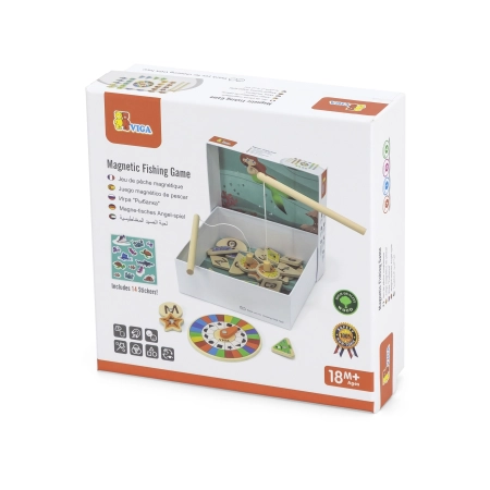 Viga 44673 Drewniana Magnetyczna gra - łowienie rybek