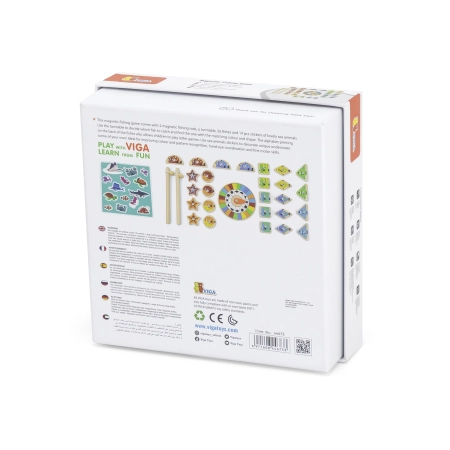 Viga 44673 Drewniana Magnetyczna gra - łowienie rybek