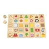 Viga 44506 Drewniane Puzzle - zestaw do nauki kształtów