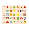 Viga 44506 Drewniane Puzzle - zestaw do nauki kształtów