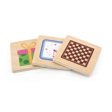 Viga 44506 Drewniane Puzzle - zestaw do nauki kształtów