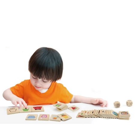 Viga 44506 Drewniane Puzzle - zestaw do nauki kształtów