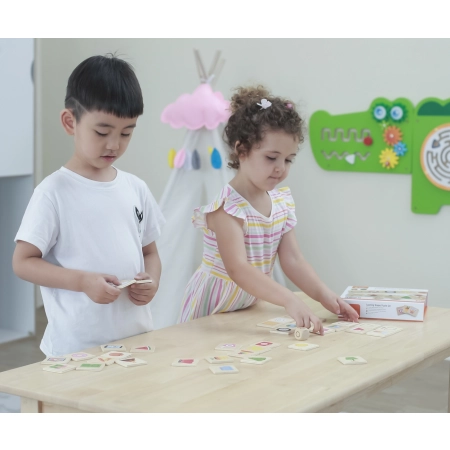 Viga 44506 Drewniane Puzzle - zestaw do nauki kształtów