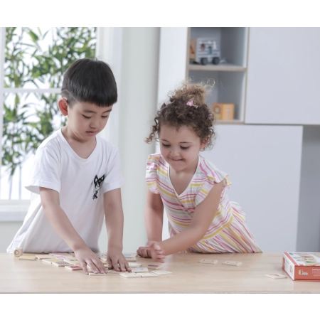 Viga 44506 Drewniane Puzzle - zestaw do nauki kształtów