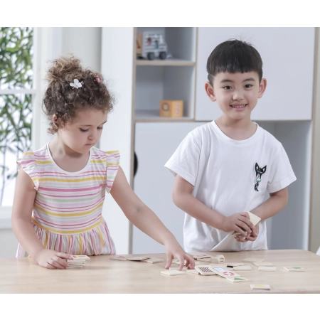 Viga 44506 Drewniane Puzzle - zestaw do nauki kształtów