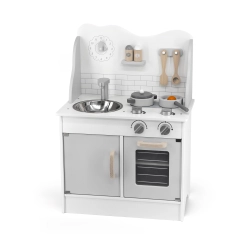 Viga 44049 PolarB Drewniana Kuchnia z akcesoriami eco gray