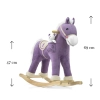 Milly Mally Koń na biegunach pluszowy Pony Purple