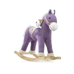 Milly Mally Koń na biegunach pluszowy Pony Purple