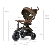 Qplay Rowerek Trójkołowy Rito Deluxe Rubber Brown