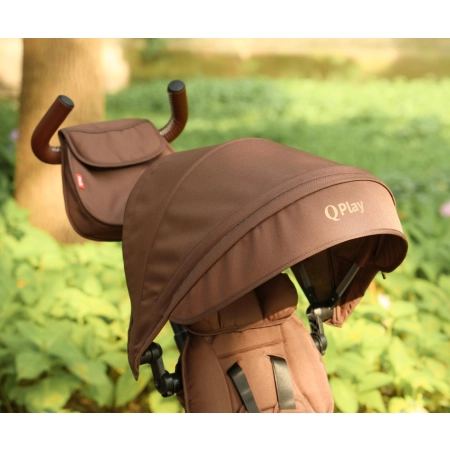 Qplay Rowerek Trójkołowy Rito Deluxe Rubber Brown