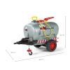 Rolly Toys 122776 Cysterna Rolly Tanker z pompą i sikawką Szara  1-oś