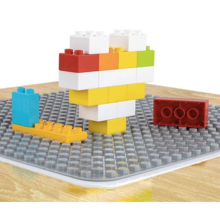 Milly Mally Zestaw mebli Olaf Blocks - Stolik i dwa krzesełka White