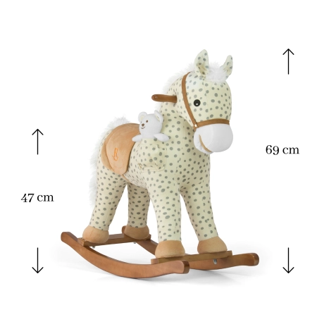 Milly Mally Koń na biegunach pluszowy Pony Gray Dot