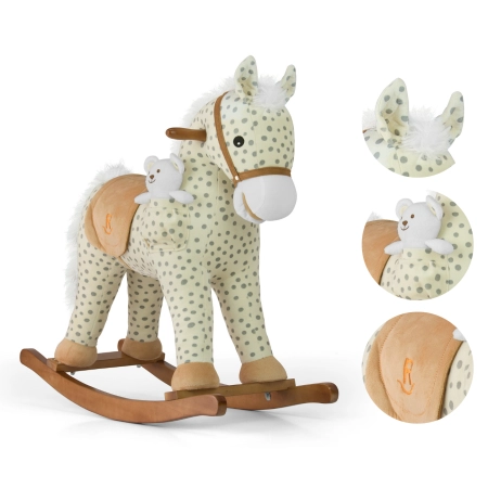 Milly Mally Koń na biegunach pluszowy Pony Gray Dot
