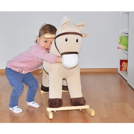 Milly Mally Koń na biegunach pluszowy Pony Gray Dot