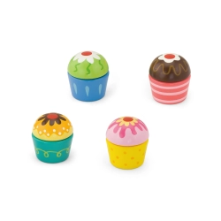Viga 50808 Drewniany Zestaw ciasteczka "cup cake"