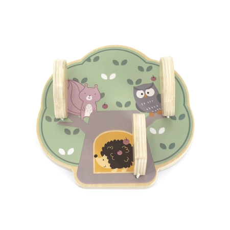 Viga 44088 PolarB Drewniane Drzewo edukacyjne Peek-a-boo