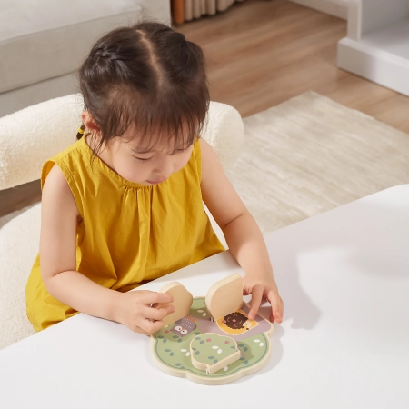 Viga 44088 PolarB Drewniane Drzewo edukacyjne Peek-a-boo