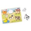 Viga 44702 Drewniane Puzzle na podkładce 7 elementów- farma