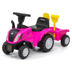 Milly Mally Pojazd NEW HOLLAND T7 TRAKTOR Pink