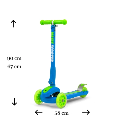 Milly Mally Scooter Magic Blue-Green
