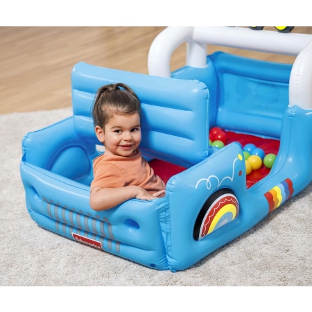 Bestway 93577 Fisher-Price Dmuchany Samochód z piłkami 1.17m x 76cm x 61cm