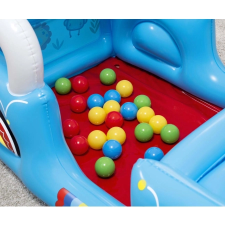 Bestway 93577 Fisher-Price Dmuchany Samochód z piłkami 1.17m x 76cm x 61cm
