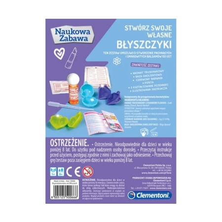 Clementoni 50066 Naukowa Zabawa Lab Błyszczyki