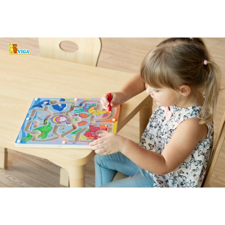 Viga 50123 Drewniany Labirynt magnetyczny - podwodny świat