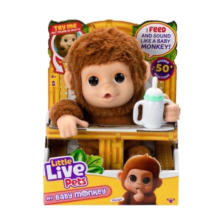 Moose Toys 26558 Little Live Pets Małpka Interaktywna Mango